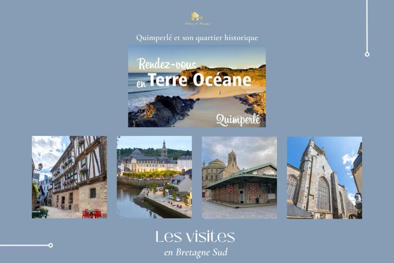 Le Tiguidou, Cosy, Lumineux, 2-6 Pers, Plage 300M Moëlan-sur-Mer Exteriör bild